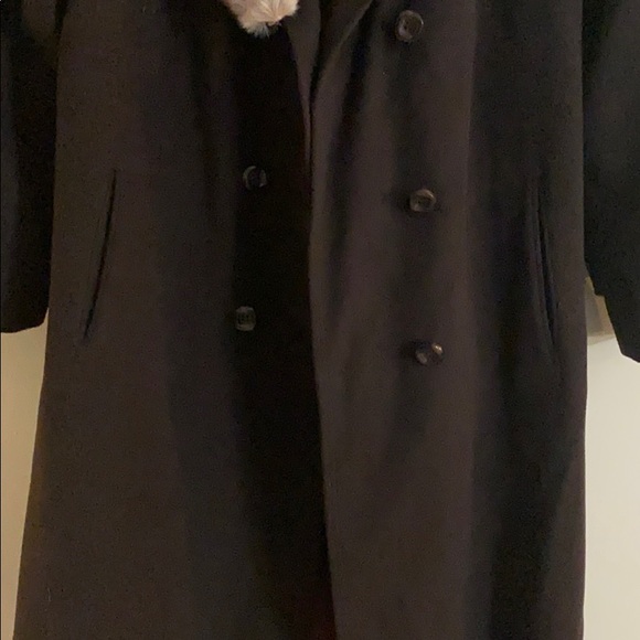 Fisher pea coat with real fur collar - Picture 7 of 16
